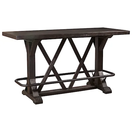 Rustic-Industrial Conversation Bar Table